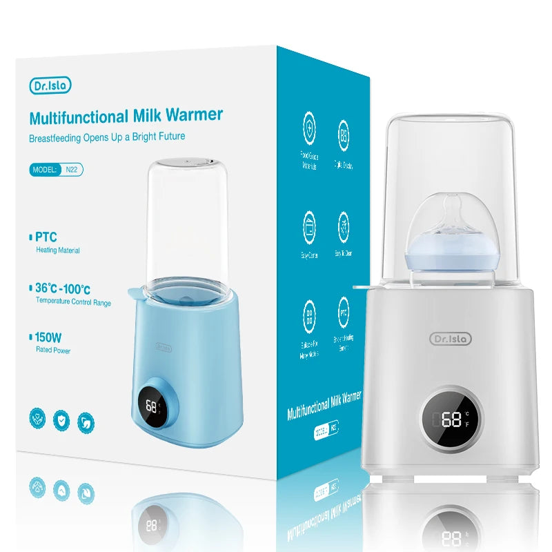MAMIJOY Baby Bottle Warmer Multi Function 36-100° Adjustable Food Heater Milk Warmer Steriliser ACcurate Temperature Control N22