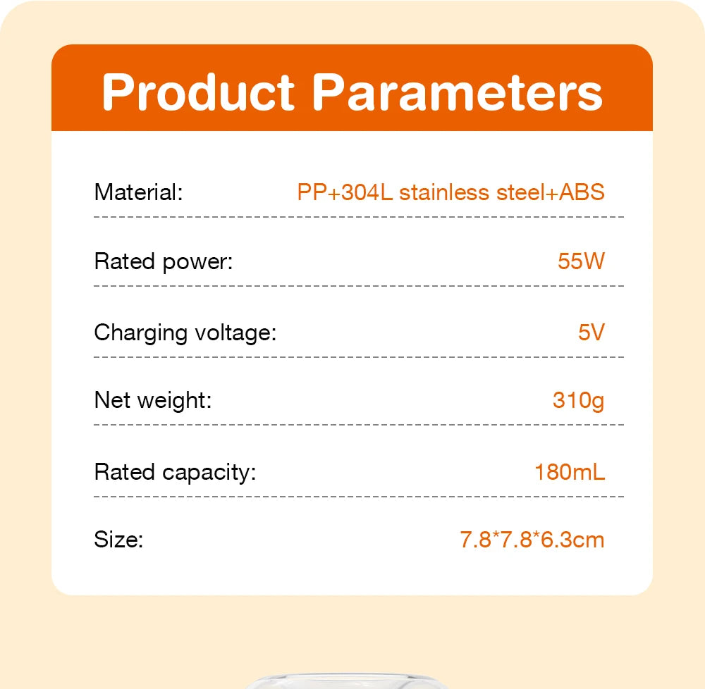 MAMIJOY Portable Baby Bottle Warmer 4 Gears Adjustable LED Display Prevent Dry Burn Tpye-c Interface For Multi-brand Bottles N38