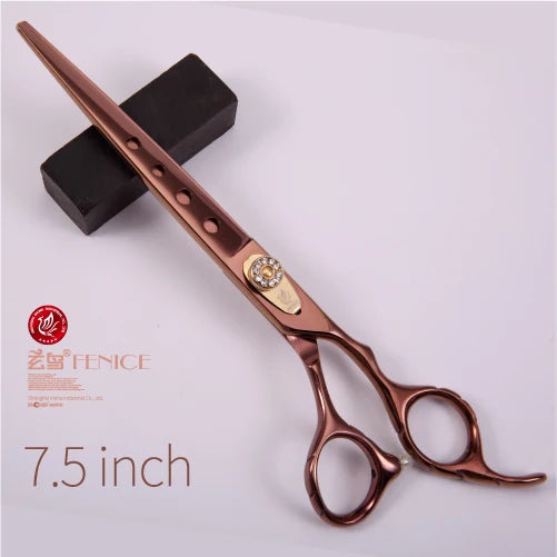 Fenice 7.0 7.5 8.0 inch professional JP440C pet dog cat grooming cutting scissors straight shears