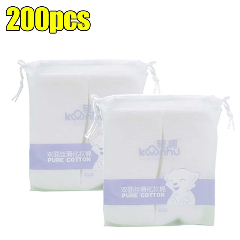 Disposable Makeup Remover Cotton Pads Double Sided Facial Cleaning Removal Cotton Wipes Soft Cosmetics Women Skin Care Tools