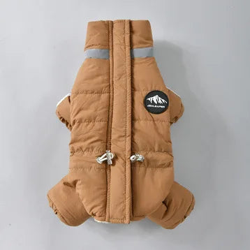 Dog Thick Warm Cotton Clothing Pet Outdoor Winter Small Medium Dog Padding Down Parkas Overalls Warm Puppy High Neck Jacket