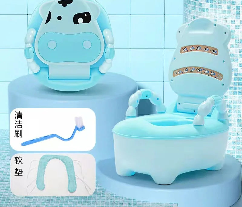 1-6 Years Old Children's Pot Cute Baby Toilet Seat Easy to Clean Baby Potty Portable Stool Boys And Girls Safe Trainer Seat WC