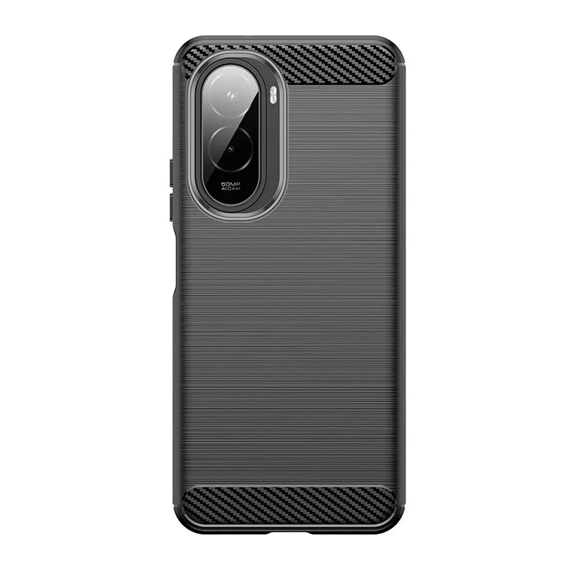 For Poco M7 Case Cover Xiaomi Poco M7 Capas Shockproof Phone Bumper Armor Coque Carbon Fibre Back TPU Soft Fundas Poco M7 Cover