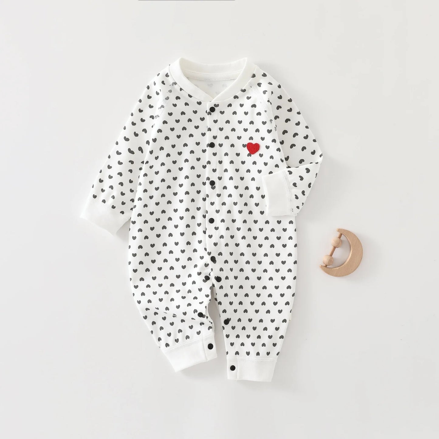 Infant Long-Sleeved Romper Suit Spring/Autumn Pure Cotton Garment Newborn Baby Bodysuit Unisex Baby All-Season Crawling Suit