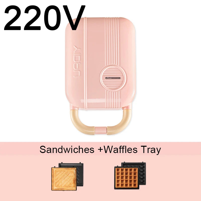 Mini Sandwich Maker Breakfast Machine Multi Cooker Electric Toaster Oven Hot Plate Bread Pancake Waffle Donut Maker for Kitchen
