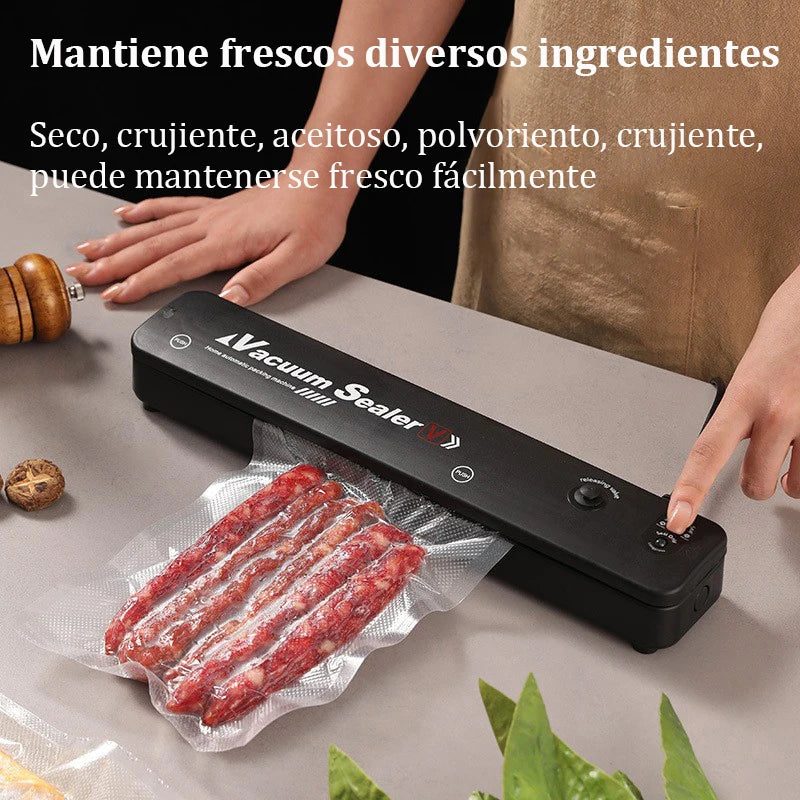 220V/110V Electric Vacuum Sealing Machine Food Saver with Vacuum Bag Link for Fresh Meat Snacks and Household Food Preservation
