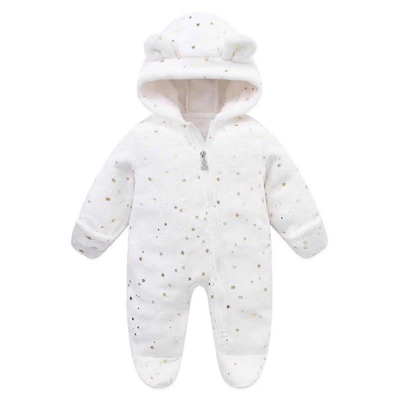 Soft Newborn Baby Clothes Flannel Autumn Winter Baby Boys Girls Jumpsuit Cartoon Newborn Bodysuit Warm Rompers for Babies 0-12M