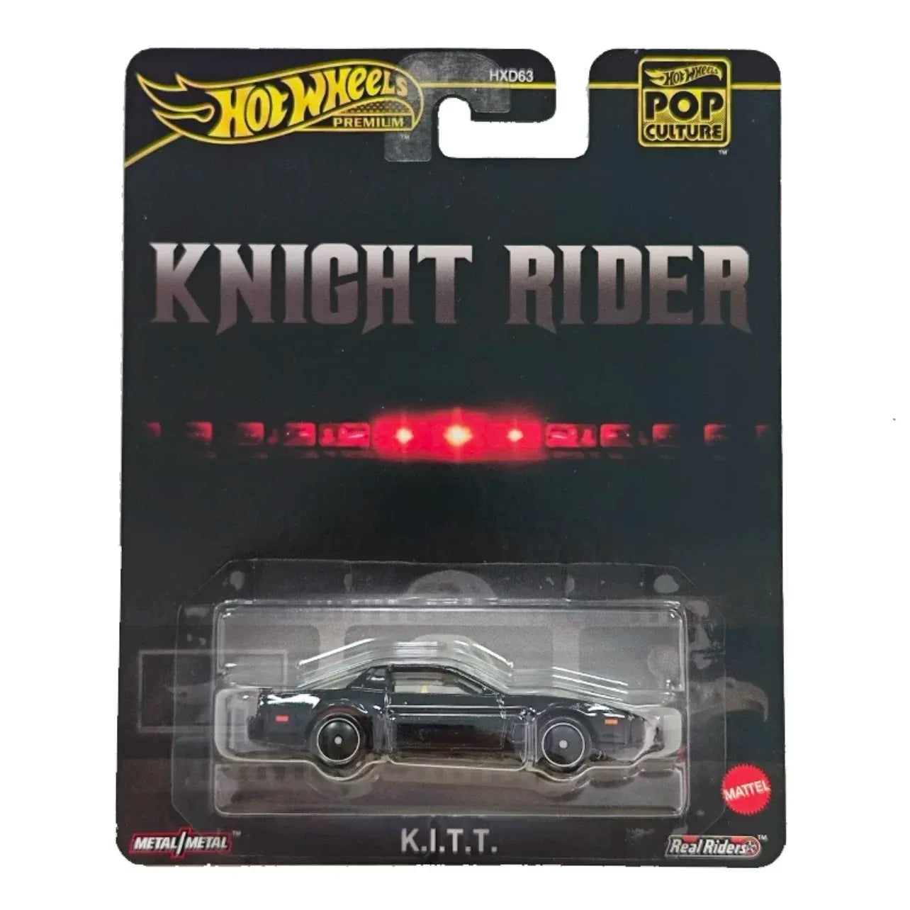 Hot Wheels 1/64 Knight Rider K.I.T.T. Black #83 Pop Culture K.I.T.T Hxd63 Retro Entertainment K.I.T.T Diecast Model Car Toy