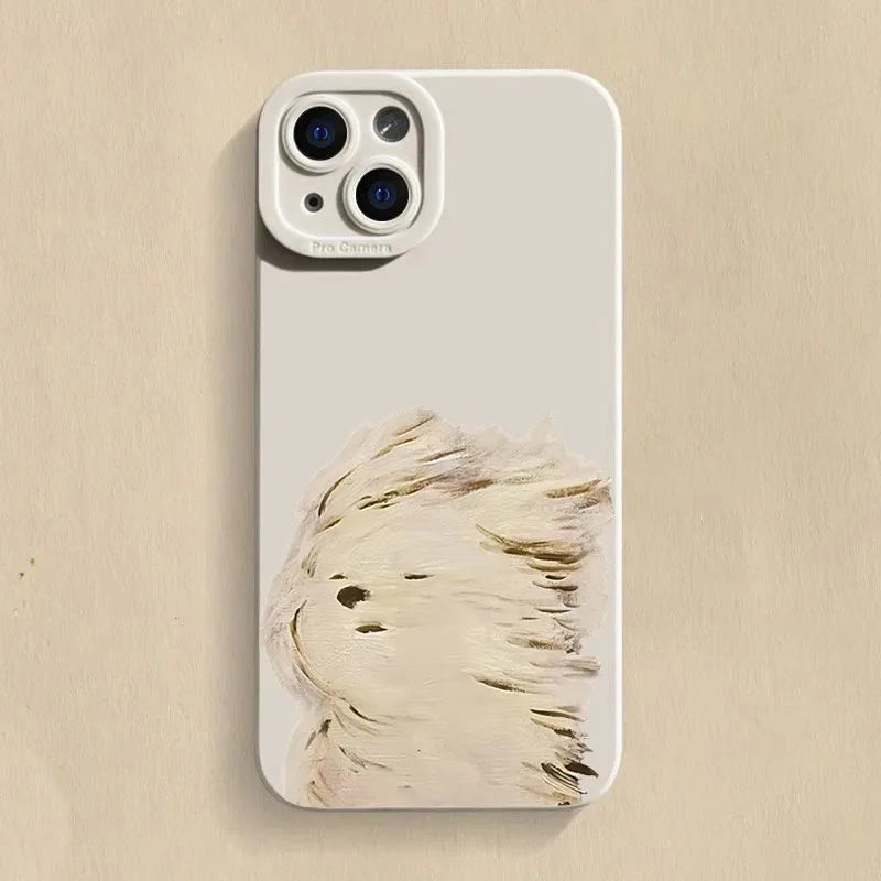 Cartoon Dog Puppy Phone Case For iPhone 17 16e 16 15 14 13 12 11 Mini Air Pro Max X XR XSMax 8 7 6 Plus Soft Silicone Back Cover