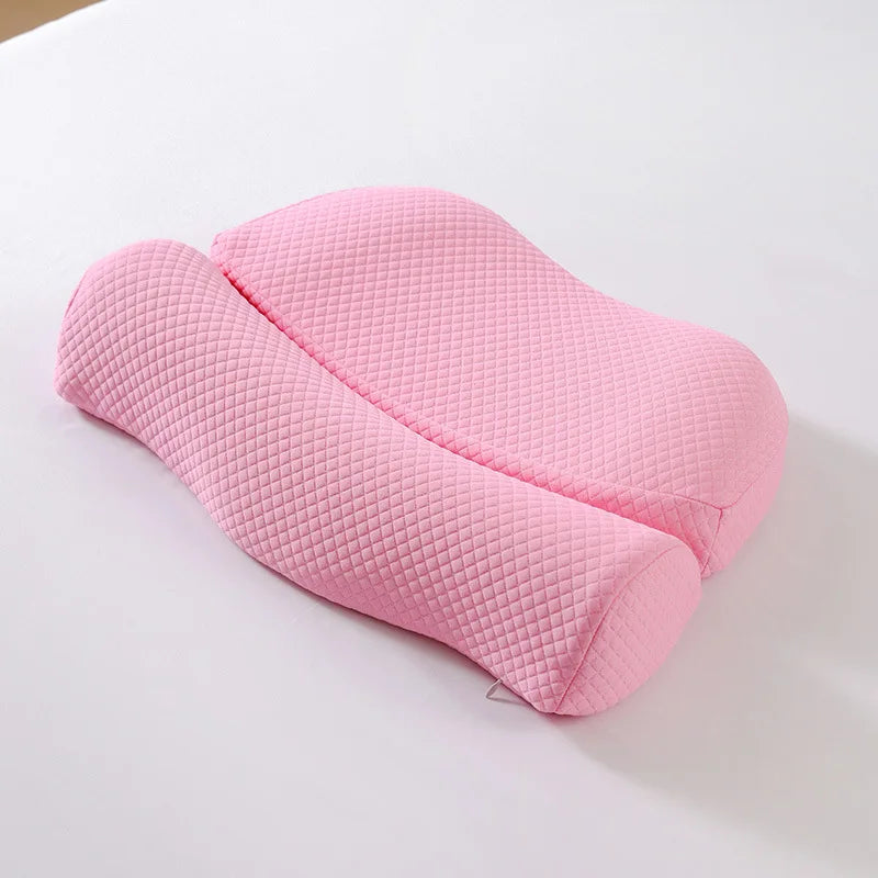 Cervical Pillow Memory Foam Core, Ergonomic Curve Design, Enhanced Neck Contour, Head Support, Relieves Fatigue