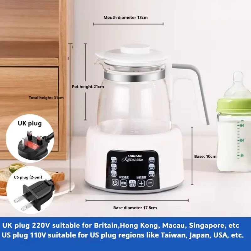 1.3L Household Constant Temperature Kettle, Fast Boiling Kettle, Baby Milk Regulator, Electric Kettle, Durable Health Pot