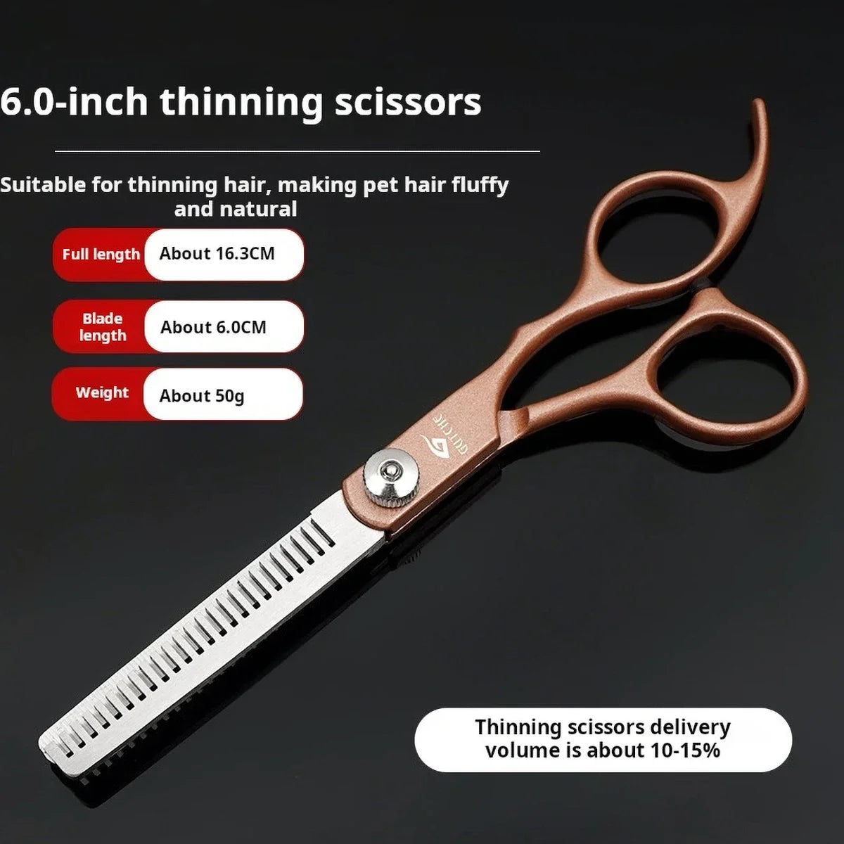 Dog Cat Grooming Tool Shears Professional Pet Cutting Thinning Scissors Set 6.0 Inch 7Inch Stainless Steel Barber Hair Cutting T
