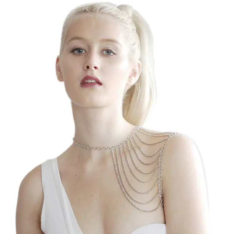 SEXY CLASSIC NEW ARRIVALS NECKLACE WOMEN FASHION CHAINS SHOULDER JEWELRY DIFFERENT STYLES SHOULDER BODY JEWELRY B00004