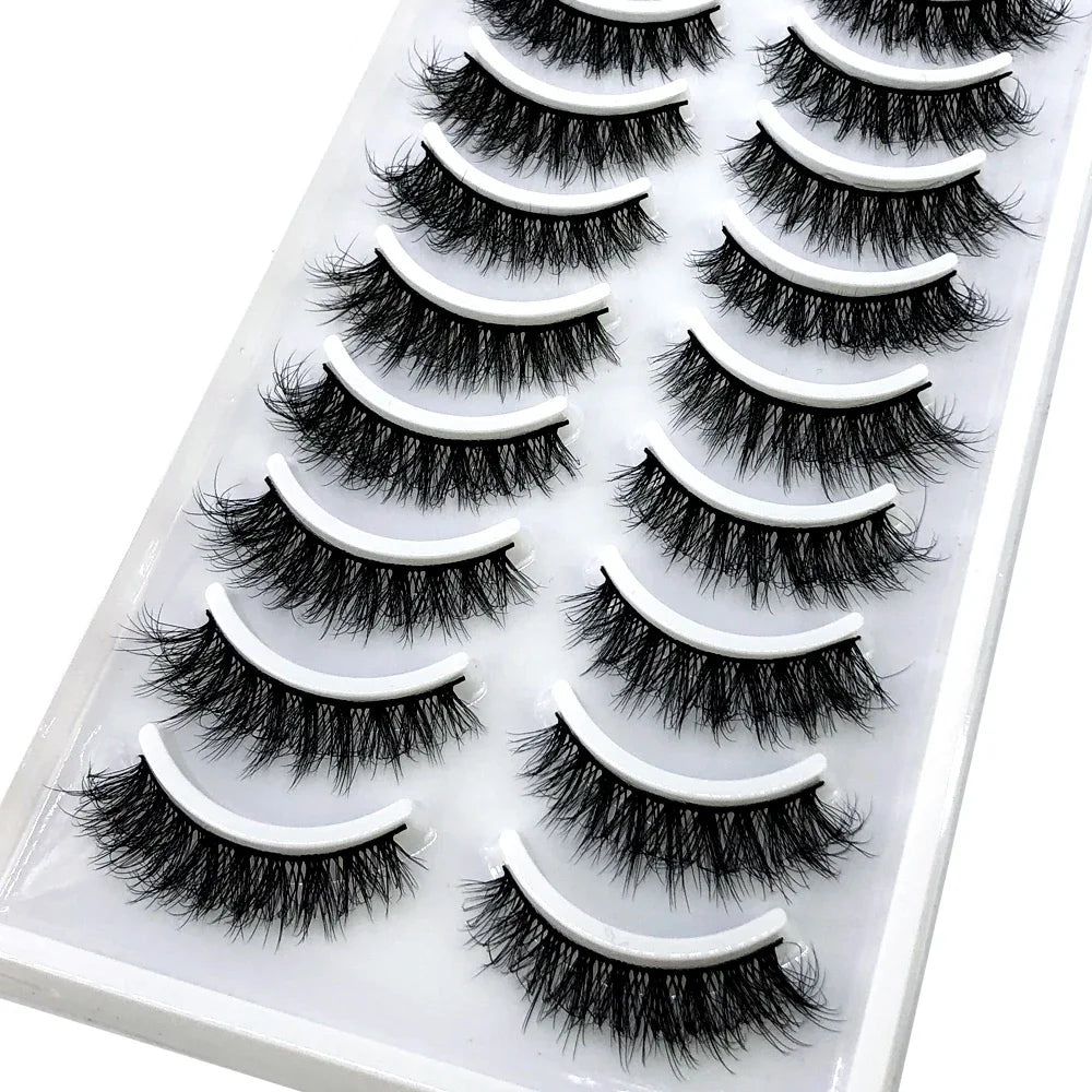 33 Style 10/50/100 Boxes 10Pairs Natural 3D Mink False Eyelashes Makeup Fake Eye Lashes Faux Cils Make Up Beauty Tools Wholesale