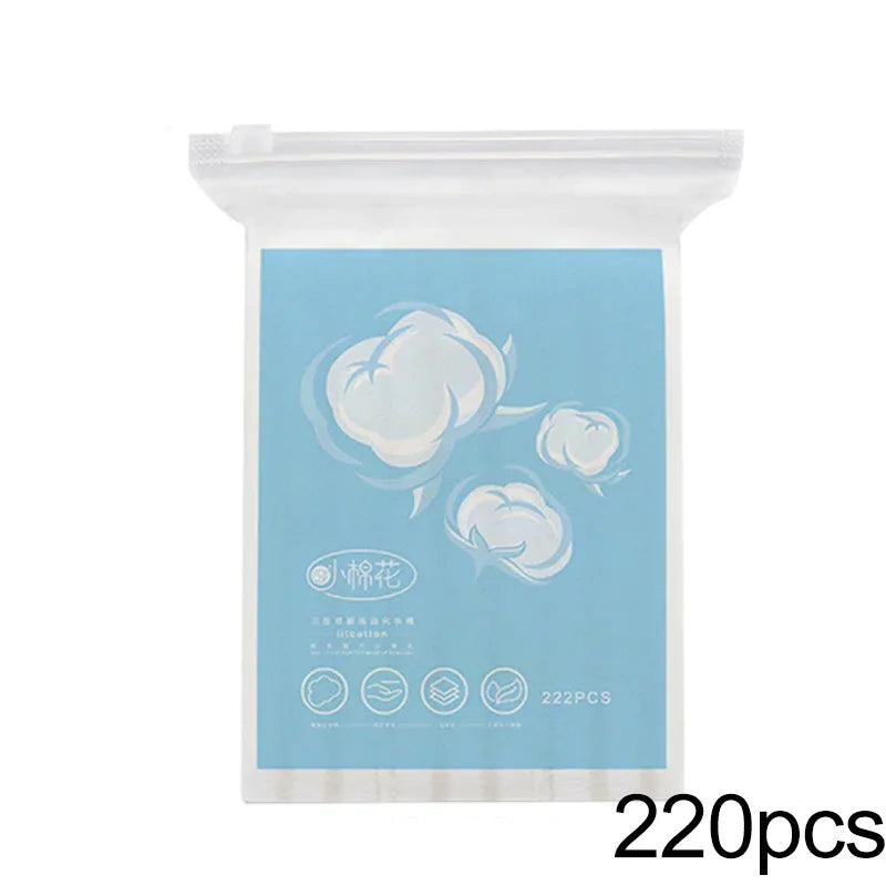 220pcs/bag Disposable Double-sided Makeup Cottons Makeup Remover Cotton Pads Portable Facial Cleaning Cotton Pad Skin Care Tool