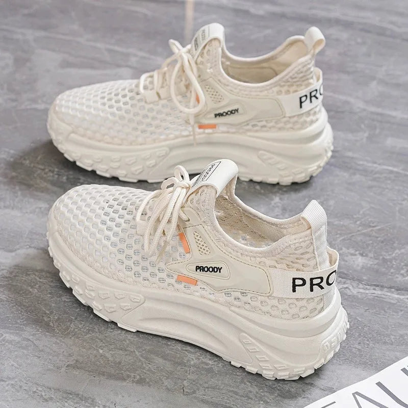 Breathable Women Running Shoes Lightweight Female Sports Shoes Fashion Tennis Outdoor Soft Lace Up Women's Sneakers Q110