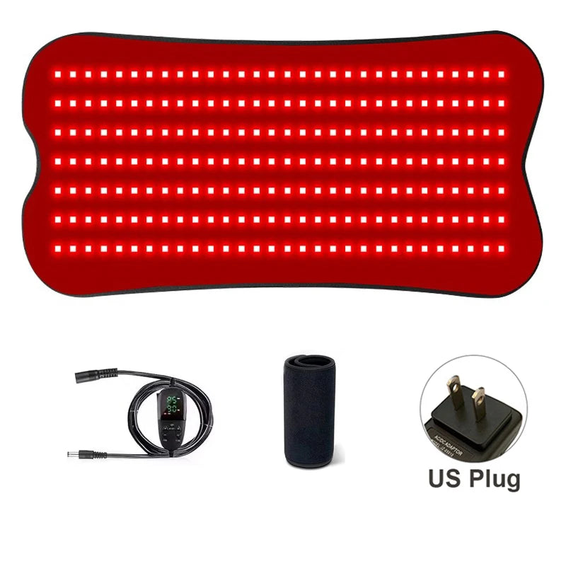 210 LEDs red Infrared Light Therapy Pad Beauty Devices portable 660nm 850nm Relax Pad for face,body back knee hands feet relief