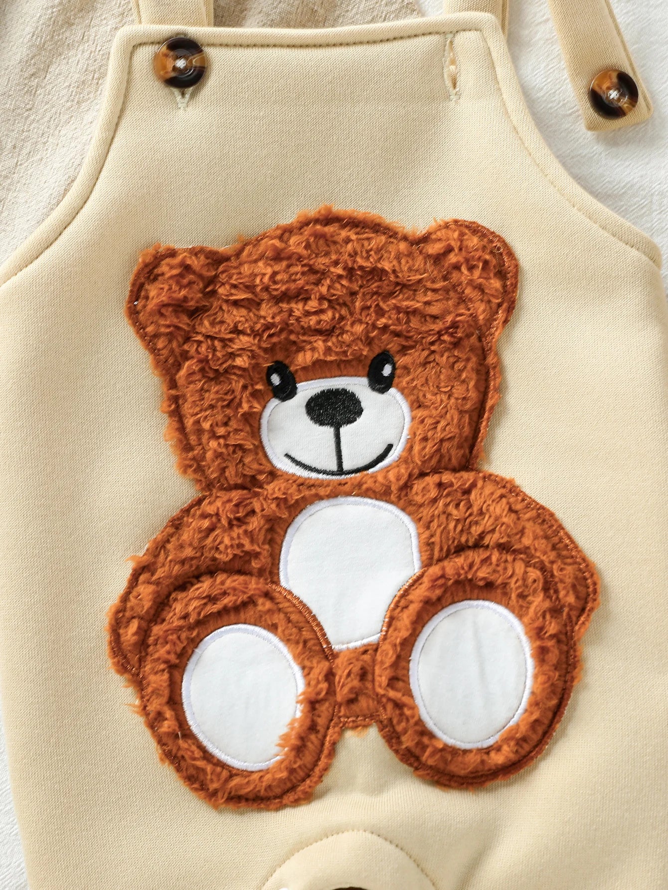 Baby Boy's Clothing Sets Fashionable Long Sleeve Striped Hooded Sweatshirt Embroidered Bear Overalls 2Pcs Outfits Cute Clothes