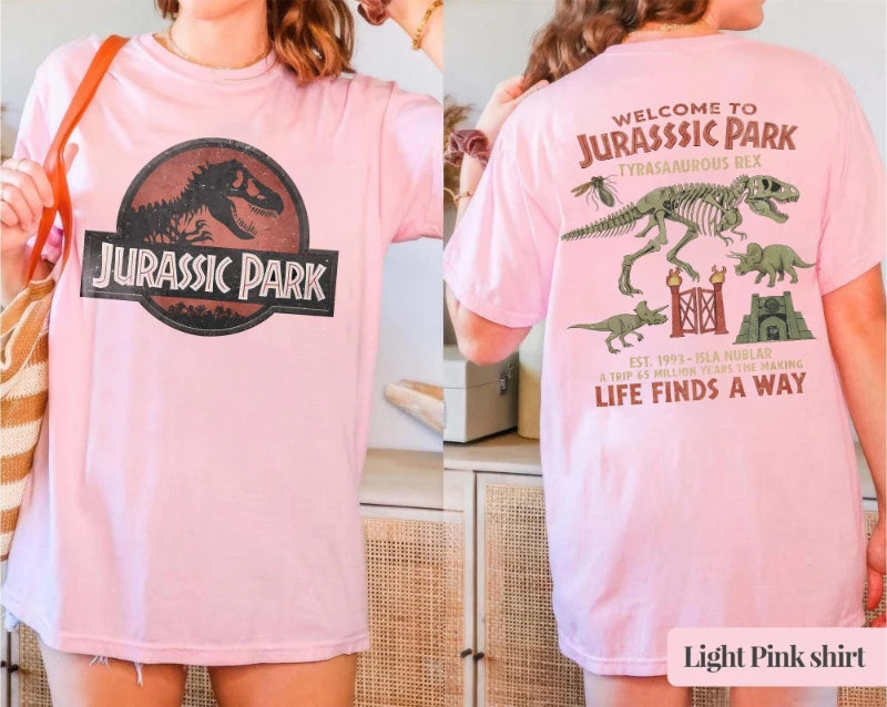 Vintage Jurassic Park Shirt, 90s Dino T-Shirt, Jurassic World Logo Tee Graphic Shirt, Disneyland Adventure,ast