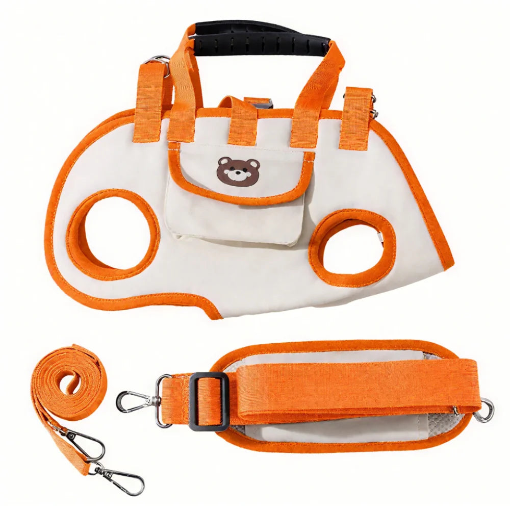 Traction Backpack Dog Leash Cat Dog Harness Portable Small Dog Carrier Sling Bag Hands-Free Outdoor Travel Backpack Dog Supplies