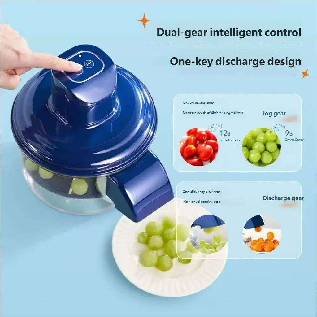 HOMEFISH Electric Automatic Fruit Peeler for Grape Cherry Tomato - Effortless Kitchen Smart Gadgets for Fruit Skin Removal
