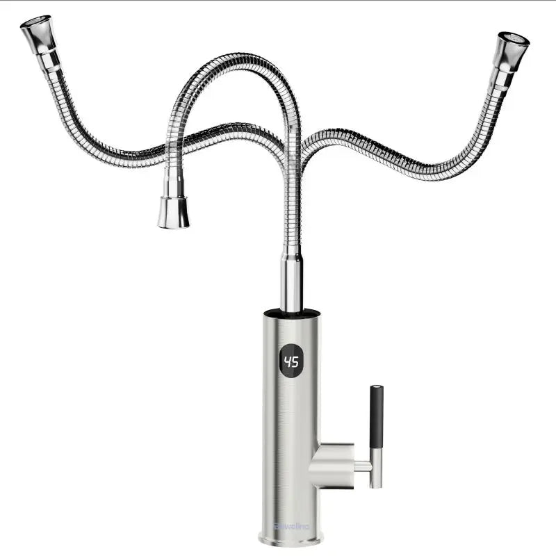 Briwellna Electric Water Heater Hot Water Faucet 2 in 1 Basin Tap Tankless Geyser 220V Instant Water Heater Faucet For Home