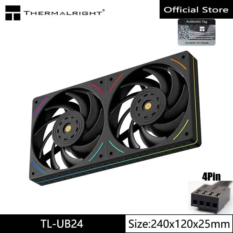 Thermalright TL-UB36/24 Integrated row fan,120x25mm,One-line connection to the motherboard,high-performance chassis cooling fan