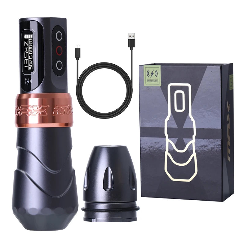 FLUCK MAX Tattoo Machine Pen 2400mAh Battery 3.5mm/4.0mm Stroke Coreless Motor Lithium Battery Pen Machine For Tattoo Artists