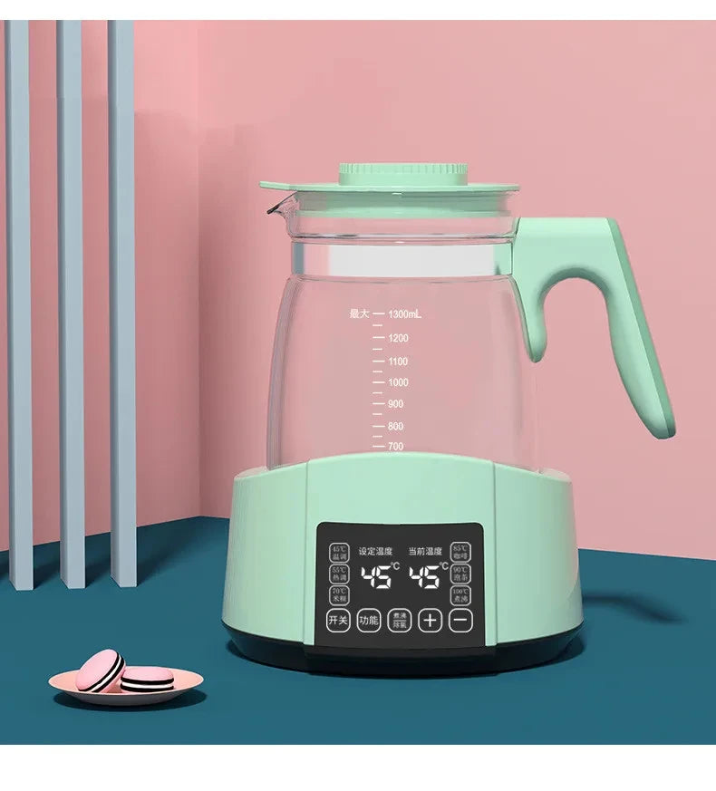 1.3L Electric Kettle Baby Thermostat Milk Warmer Home 24h Hot Water Kettle Multifunctional Glass Health Pot Teapot Kitchen Tools