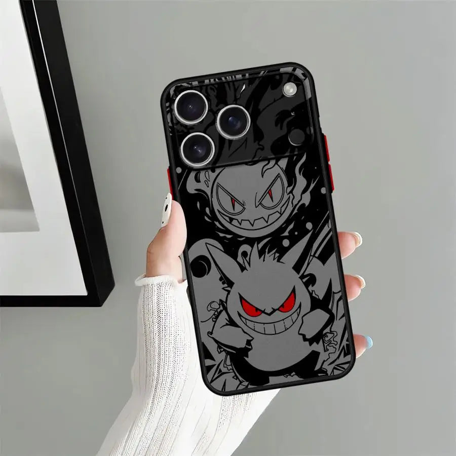 Case for iPhone 17 Pro Max 15 17e 7 8 SE XS XR Air 16 Plus 14 12 13 Mini 11 Funda Back Phone Cover Pokemon Gengar Cool