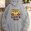 car LOVE BUG women's casual hoodies