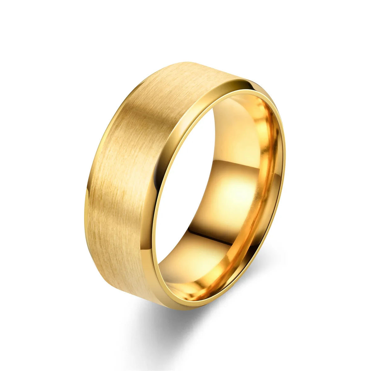 7 Colors Classic 8mm Tungsten Mens Ring Surface Brushed Stainless Steel Ring for Women Wedding Band Couples Jewelry Accessories
