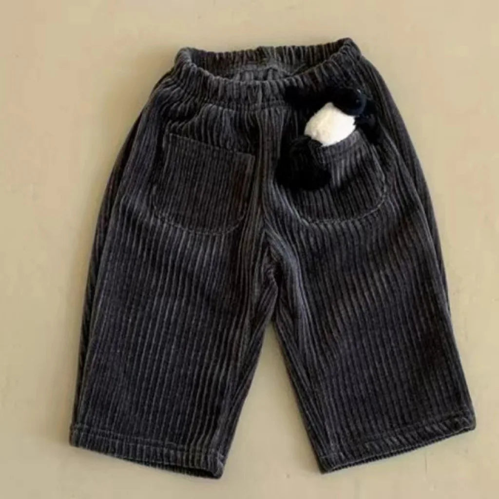 Baby Corduroy Harem Pants Autumn Winter Thicken Casual Pants Infant Toddler Solid Loose Pants Boy Girls Fashion Trousers