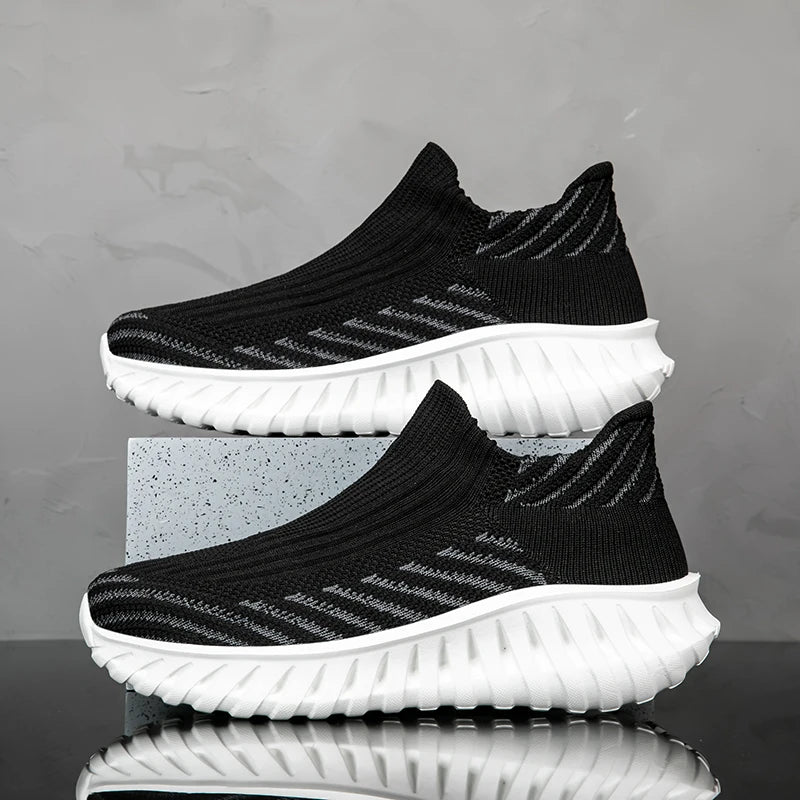 Men Sock Shoes Women Running Thick Sole Fashion Casual Sneakers Breathable Sport Shoes Couple Walking Fashion Sneakers Shoes