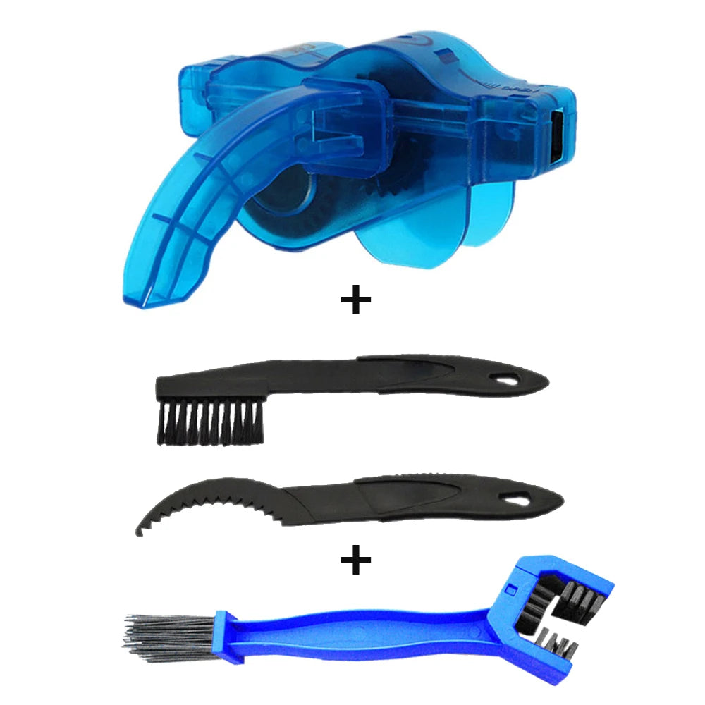 Bicycle Chain Cleaner Cycling Cleaning Kit Bike Wash Tool Set Bike Protection Oil Portable Outdoor Mountain Bicycle Repair Tools