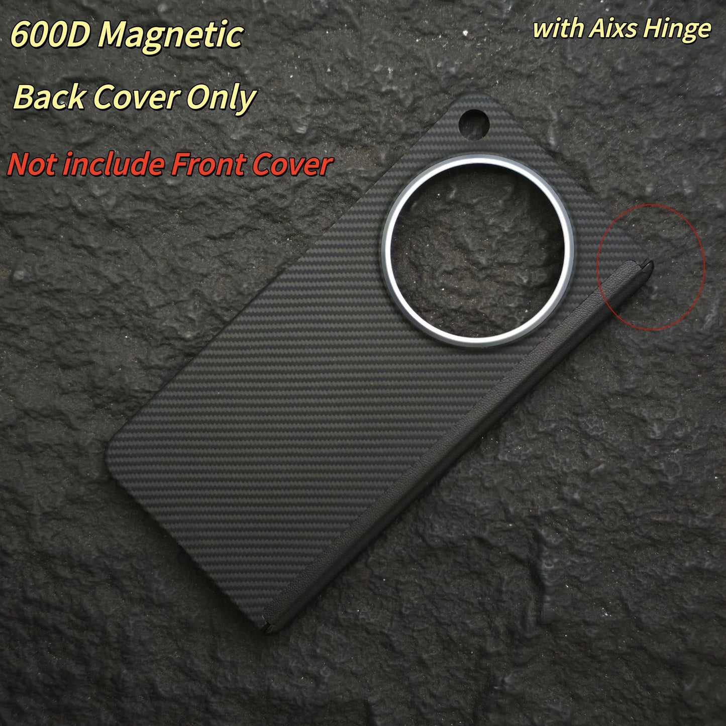 Carbon Hinge Case for Magsafe OPPO Find N6 Aramid Fiber Magnetic Hinge Phone Protection Case Central Axis Cover Ultra Slim Cover
