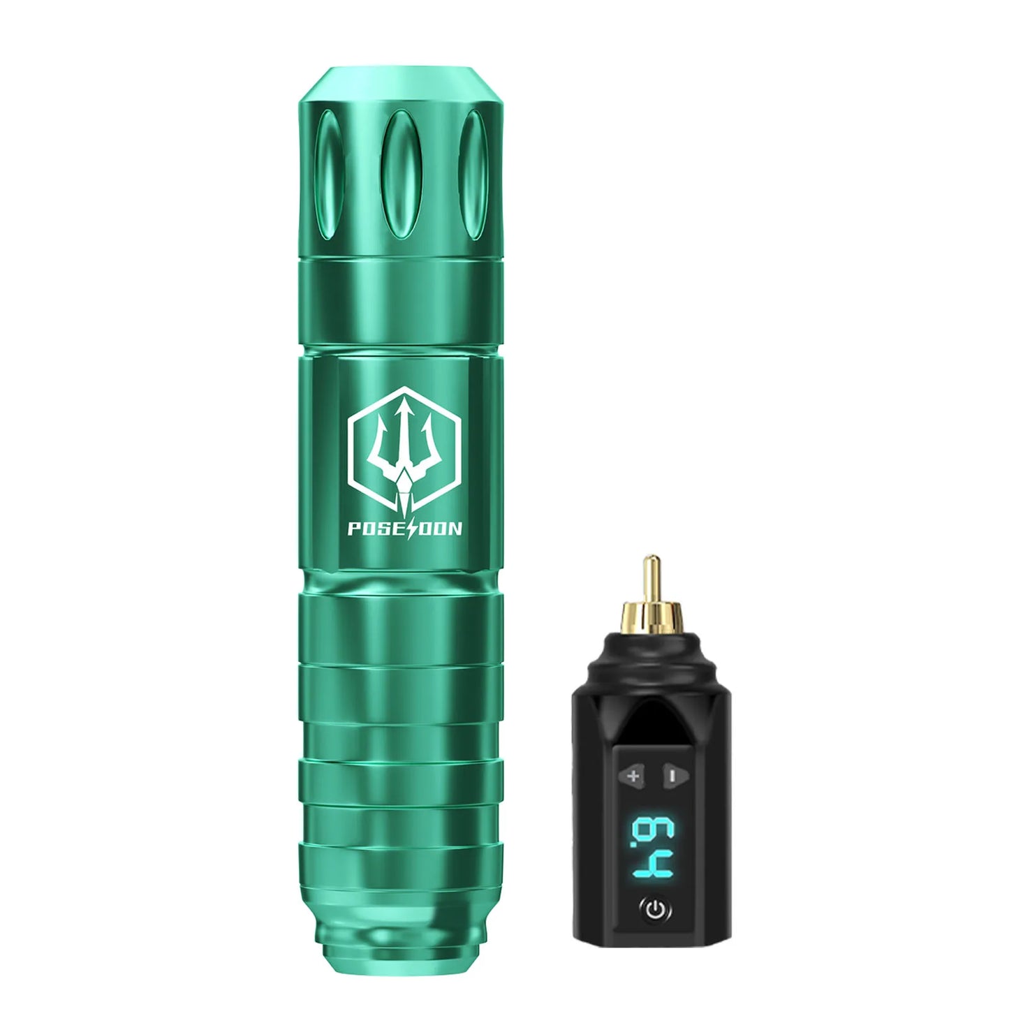 Tattoo Kit POSEIDON V5 Green Tattoo Pen Kit For Permanent Makeup Tattoo Machine Kit Wireless Tattoo Power Supply Tattoo Gun Kit