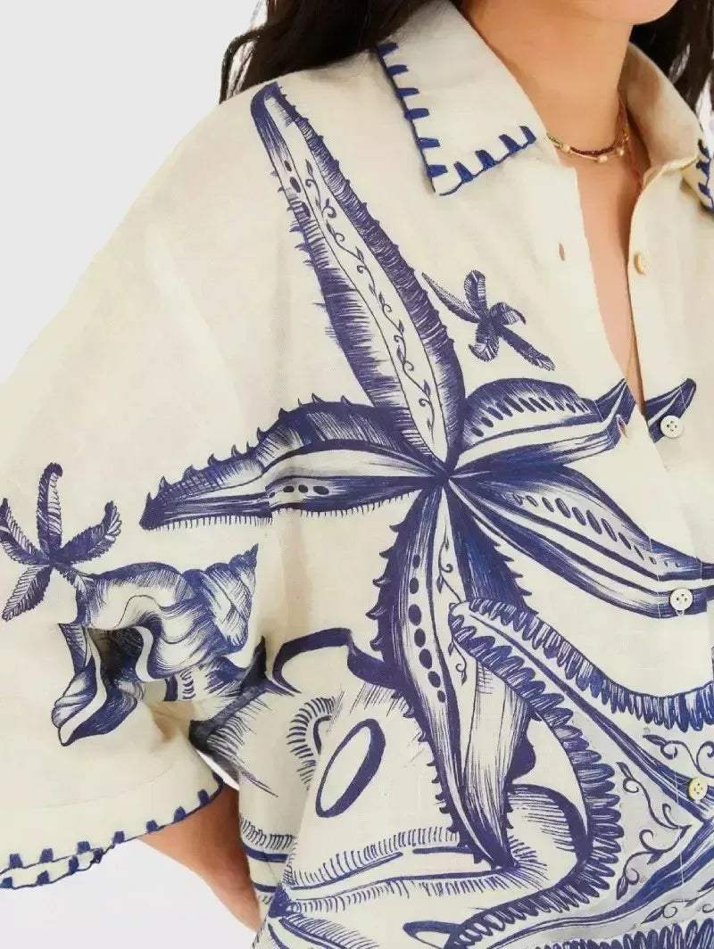 Summer Clothes 2 Piece Outfits For Women 2026 Linen Casual Shirt Cardigan Short Set Outwear Cover Beach Sea Costumes Pareo Praia