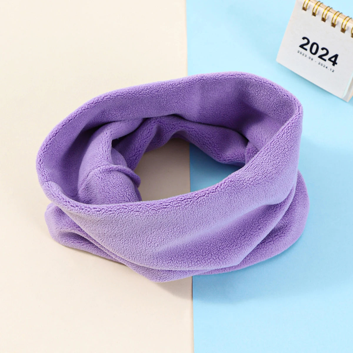 Autumn and Winter Children's Scarf Baby Bib Baby Warm Bib Solid Color Knit Bib for Boys and Girls Baby Shawls