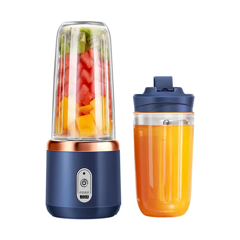 Electric Juicer Portable Small Fruit Juicing Cup USB Charging Outdoor Travel Electric Juicer 400ml Home Kitchen Milkshake Mixer