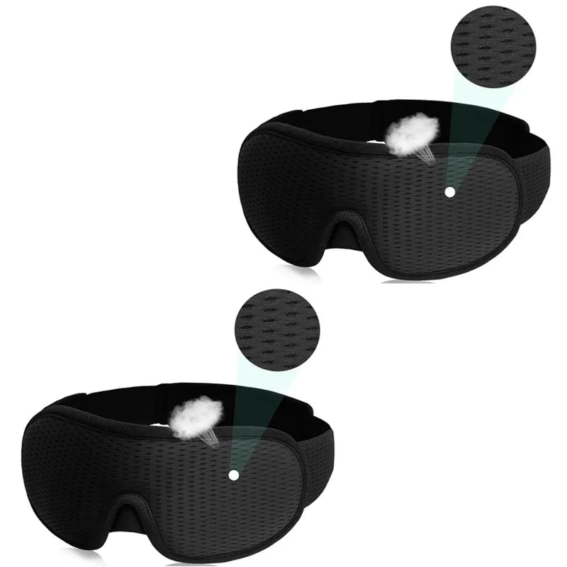 3D Sleeping Mask Block Out Light Sleep Mask For Eyes Soft Sleeping Aid Eye Mask for Travel Eyeshade Night Breathable Slaapmasker