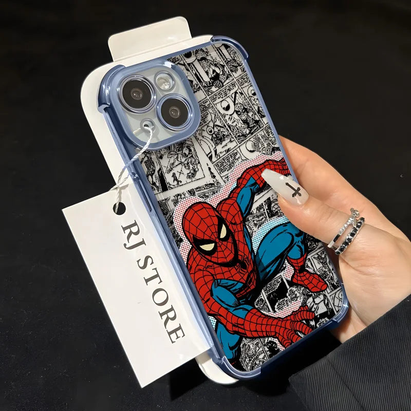 Cool Hero Spiders-man Phone Case For Huawei Honor X6d 600 x8d X5c X7d Magic7 Play10 400 X9d X6c Pro Lite 4G 5G Anti Fall Airbag