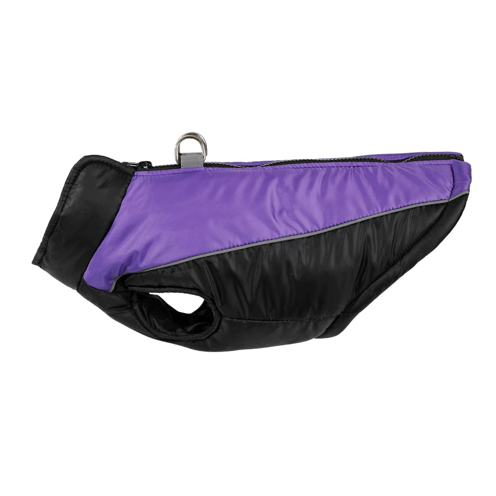 Winter Dog Clothes Reflective Waterproof Pet Jacket Vest For Small Medium Dogs Cat Chihuahua Pug Coat With D-ring Pug Outfits