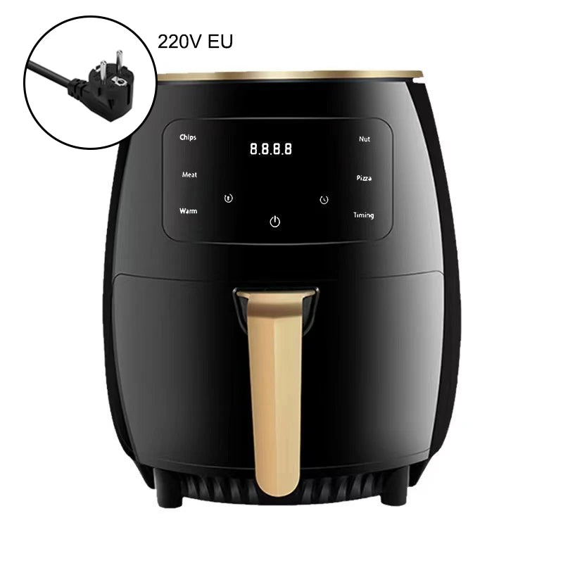 6L Air fryer Multi-functional intelligent touch screen oven Large capacity Electro mechanical deep fryer for home airfryer