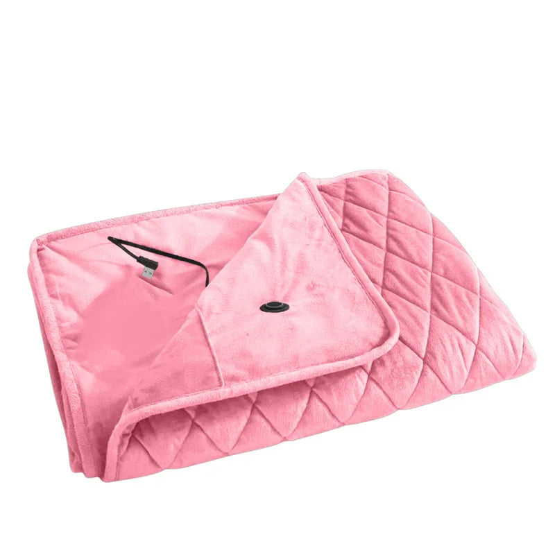 5V USB Large Loose Electric Blanket Powered By Power Bank Winter Bed Warmer Heated Sofa Blanket Body Heater Bed Warmer Mat