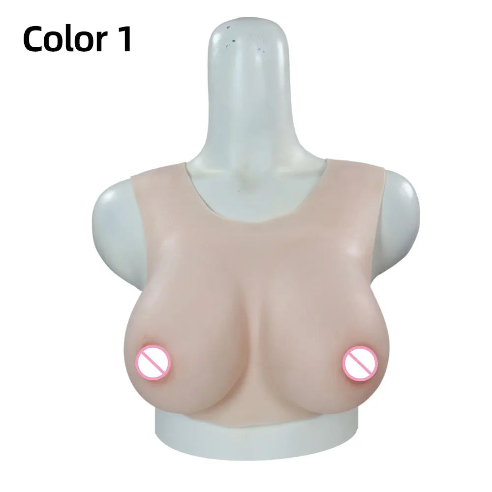 Cosplay Chest Silicone Breast Forms Huge Fake Boobs Transgender Drag Queen Shemale Crossdresser Artificial Breasts Shemale