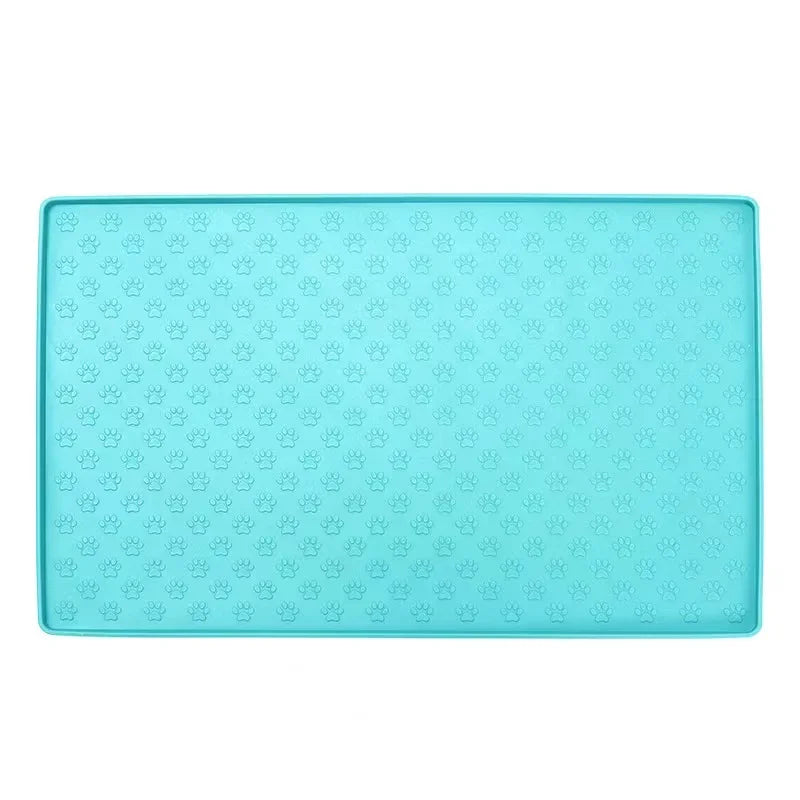 Pet Placemat Cat Dog Drinking Feeding Placemat Feeder Mats Cat Feed Mat Dog Food bowl Mat Silicone Waterproof Pet Bowl Pad 2025