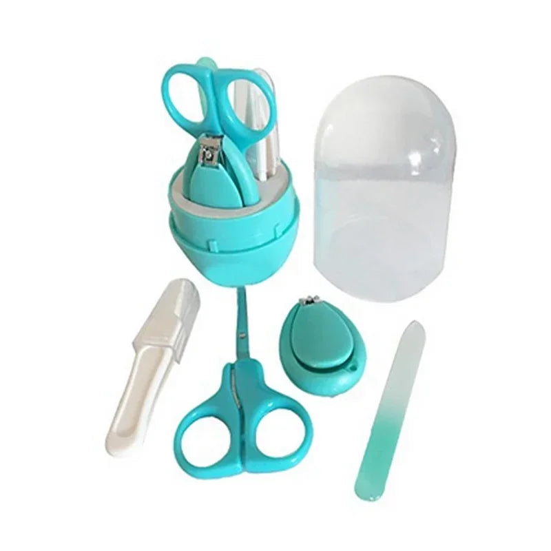 Safe Portable Nail Clipper Trimmer Tweezer with Box Children Manicure Kit Newborn Baby Nail Scissor Baby Nail Care Tool Kid