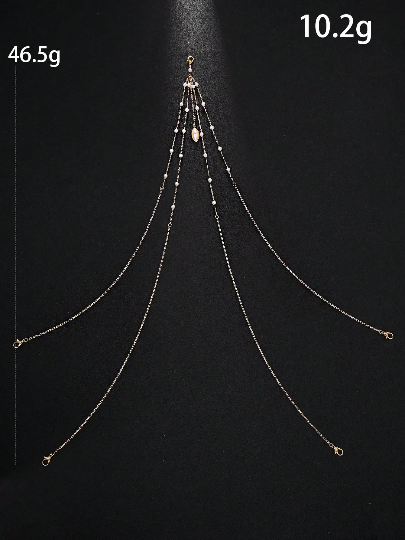 A sexy fashion bikini underwear decoration body chain imitation pearl thin chain waist chain female nightclub party jewelry