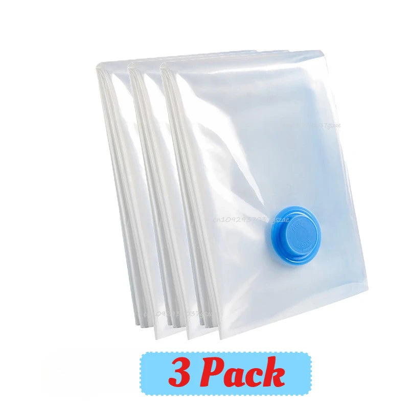 Vacuum Bag for Clothes, Air Vacuum Bag with Pump, Travel Essentials, Space Saver Bags for Comforters Blankets Storage Organizer